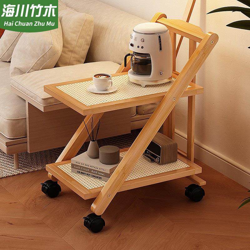 置物架落地移动小推车多层收纳架现代简约家用卧室床头架沙发边几,住宅家具,床边桌,淘宝优惠券,粉丝福利购,淘宝优惠卷