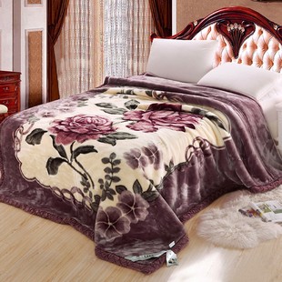 winter double layer thick blanket Cobertor quilt cover warm