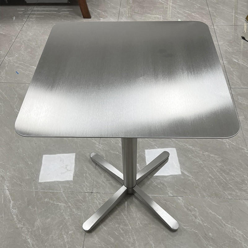 工业风不锈钢桌椅小户型餐桌奶茶咖啡店休闲桌子圆桌正方形定制,住宅家具,不锈钢/PVC餐桌,淘宝优惠券,粉丝福利购,淘宝优惠卷
