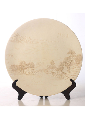 中式家居样板间摆件创意装饰花器花瓶工艺品书房笔架桌面文房四宝