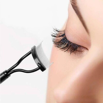 Eyelash Separator Metal Teeth Straight Eyelash Curler Beauty