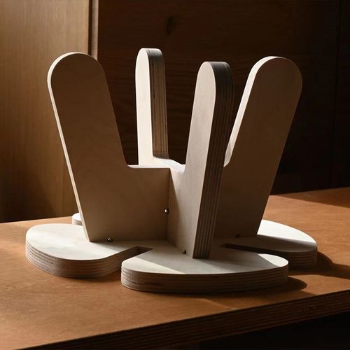 幸运草小凳 儿童坐具 海洋板手动组装 多层桦木板