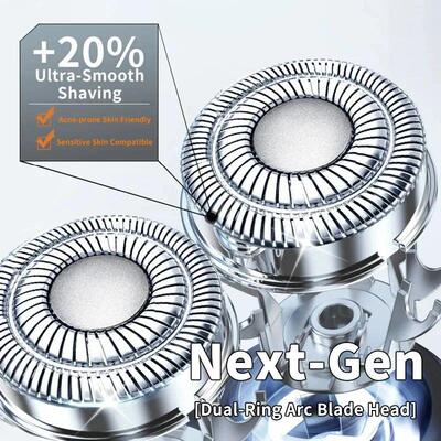 New electric dual head electric display shaver with variable
