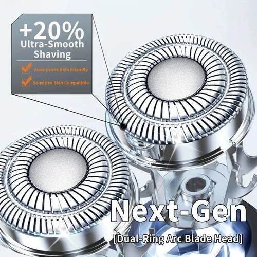 New electric dual head electric display shaver with variable