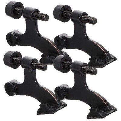 4 Pcs Zinc Alloy Door Stopper Hinges Heavy Duty Adjustable