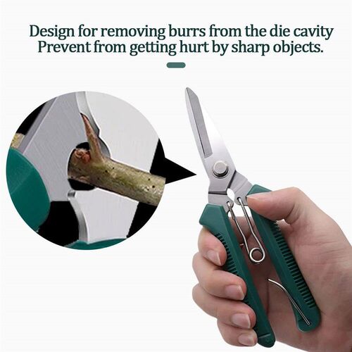 190mm Garden Pruning Shears for Bonsai, Straight Head, Stain