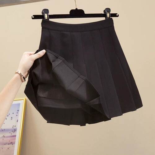 Women Skirt 2021 High Waist Student Pleated Skirts Cute Swee