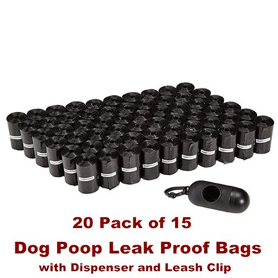 Dog Poop Leak Proof Bags Doggy Roll Outdoor Puppy Walking