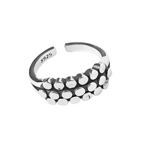 Multi-layer round bead open index finger ring fashion retro