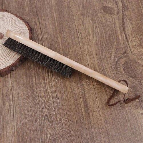 Horsehair Brush Wooden Handle Cleaning Brush Soft Horsehair
