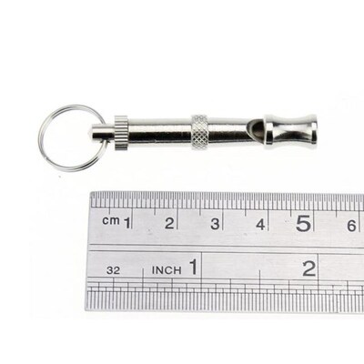 Pet Dog Whistle Silver Adjustable Dog Training Whistle Train