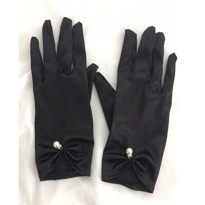 Hepburn Style French Retro Black Gloves Women Thin UV Protec
