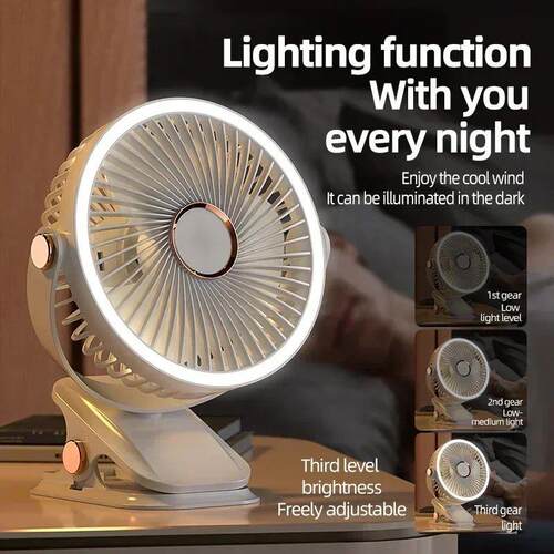 8000mAh Camping Fan Rechargeable Desktop Portable Air Circul