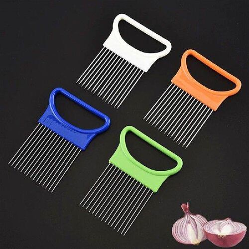 1PC Stainless Steel Onion Holder Slicer Prongs Cutter