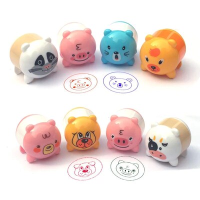 Cartoon Animals Stamps Children Toy Kids Seal For Scrapbooki