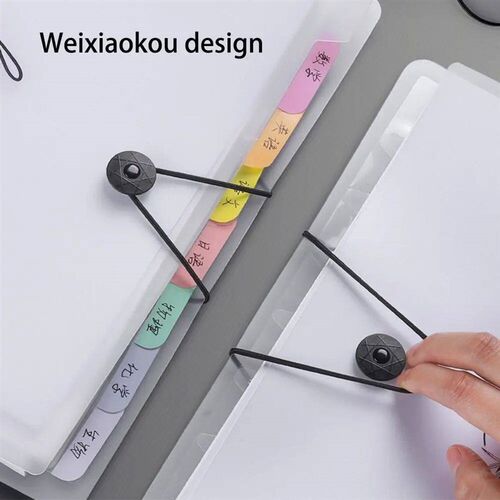 A4 5/8/12 Pockets File Folder Test Paper Storage Folder Wate