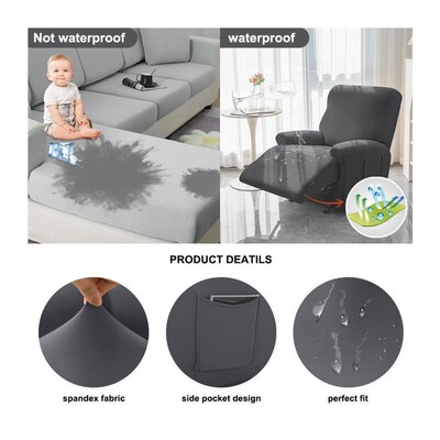 Waterproof Elastic Sofa Cover Stretch Recliner Cover Spandex