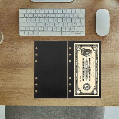 5pcs Budget Separator Pages Clear Label Pockets