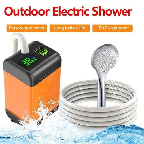 Outdoor Camping Shower IPX7 Waterproof Portable 1/3 Gear