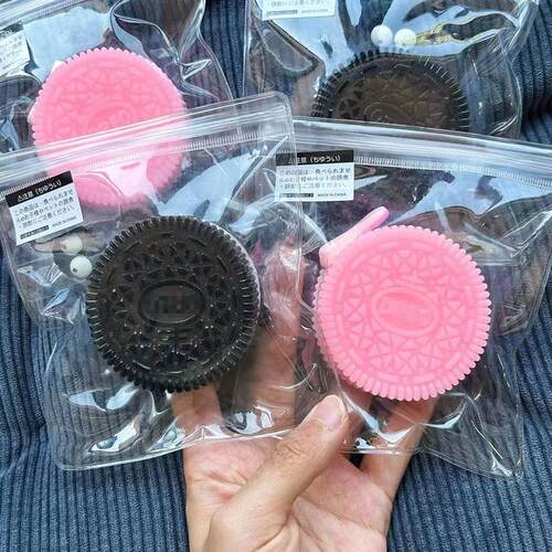 Handmade Big Cookie Squishy Stress Relief Toy Mochi Taba Squ