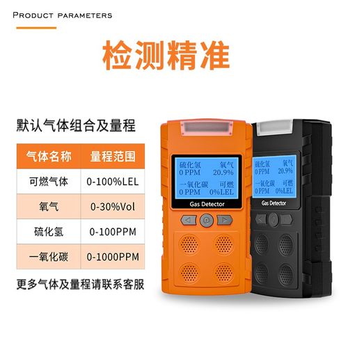 四合一气体检测仪可燃CO氧气H2S有毒有害下水道有限空间空气检测