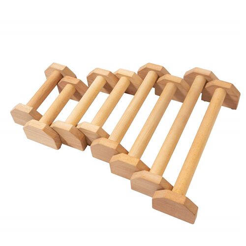 New1 Pair Parallettes Gymnastics Calisthenics Handstand Bar