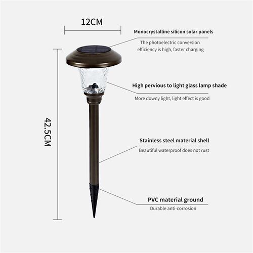 2Pcs Flower Projection Lamp LED Solar Lamp for Garden Decora