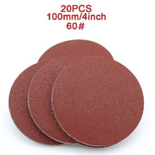 20pcs Red Brown Round Sandpaper Fing Power Tool