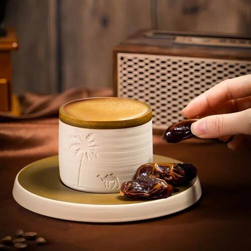 Ceramic Coffee Cup Tea Cup Middle East Desert Camel Coconut