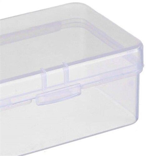 5 Pieces Transparent Storage Boxes Empty Organizer Bin for
