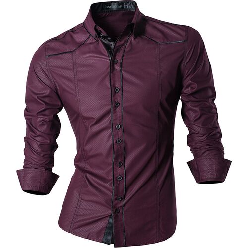 jeansian Spring Autumn Features Shirts Men Casual Shirt New