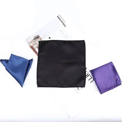 15 Colors Men White Handkerchief Suit Pocket Towel Accessori