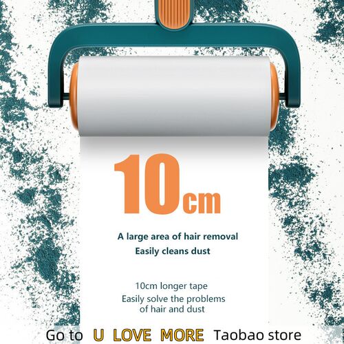 New Tearable Roll Paper Sticky Roller Dust Wiper Pet Hair Cl