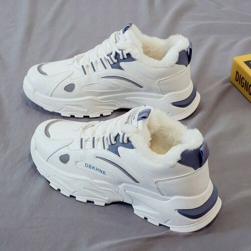 2023 Winter Mens Fashion Short Boots Plush Warm Mens Snow