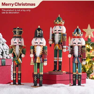 30cm Nutcracker Puppet Soldier Ornament Doll Merry Christmas
