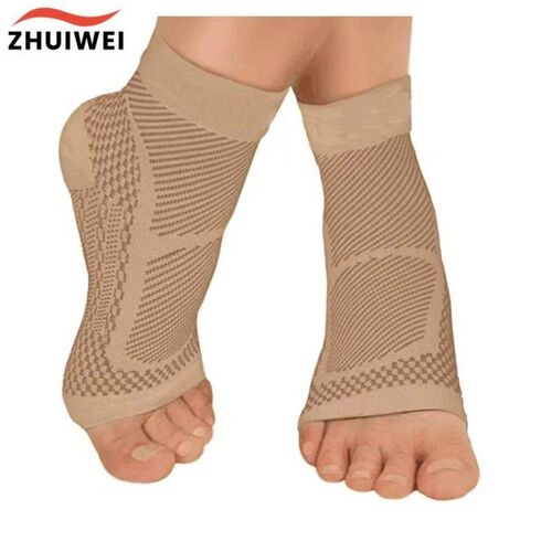 1Pair Ankle Brace Compression Sleeve - Relieves Achilles Ten