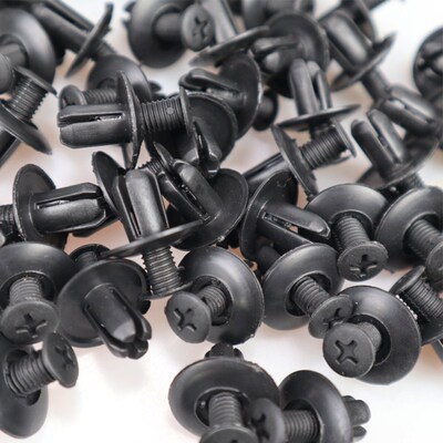 10-50pcs Universal Car Bumper Fender 8mm Hole Plastic Rivets