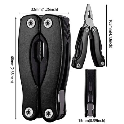 Portable Pocket Multitool Pliers Knife Screwdriver Hand Tool