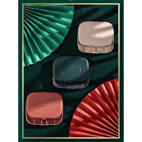 Portable Mini Seven Grid Medicine Box Transparent Double
