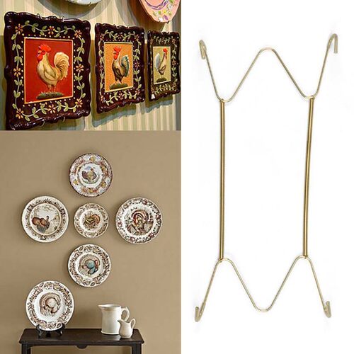5 Sizes Wall Display Plate Dish Hangers Holder & Racks W Typ
