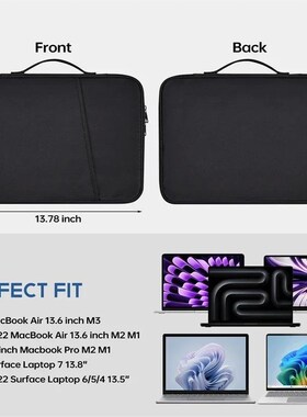 Portable Shockproof Handle Bag Laptop Sleeve Case for Macboo