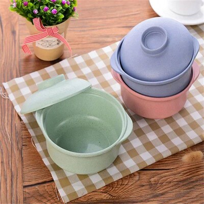 Instant Noodle Bowls with Lids Soup Hot Rice Bowls Japanese