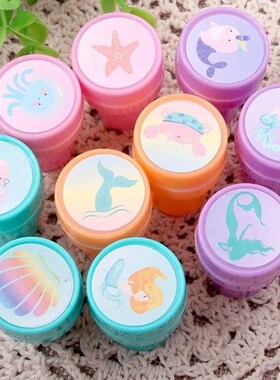 10pcs/Set Children Toy Stamps Cartoon Unicorn Flamingos Merm