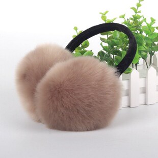 CUHAKCI Winter Warm Soft Plush Earmuffs Women Fluffy Earmuff