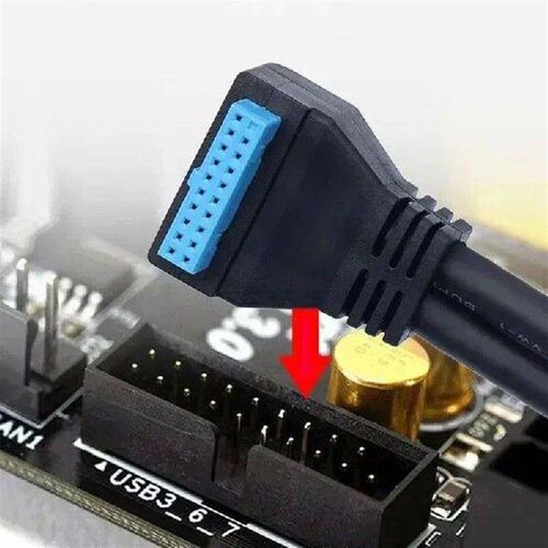 Motherboard USB 3.0 Right Angle Connector 19/20Pin to 2