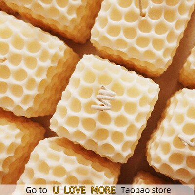 Cube Honeycomb Scented Candle Plaster Silicone Mold Food