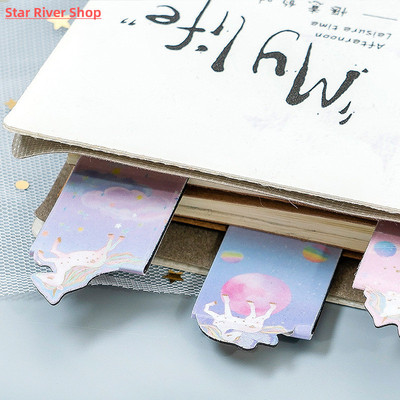 3 pcs/pack Flying Unicorn Magnetic Bookmarks Books Marker of