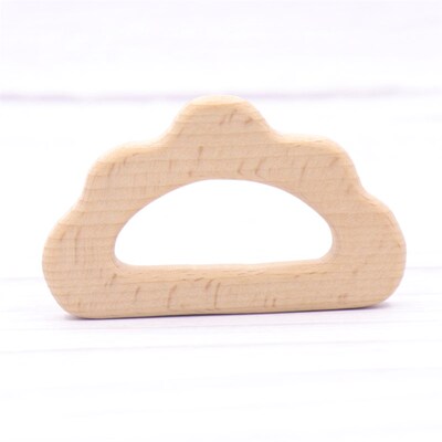 1pcs Baby Animal Natural Beech Teething Wooden Teether Roden
