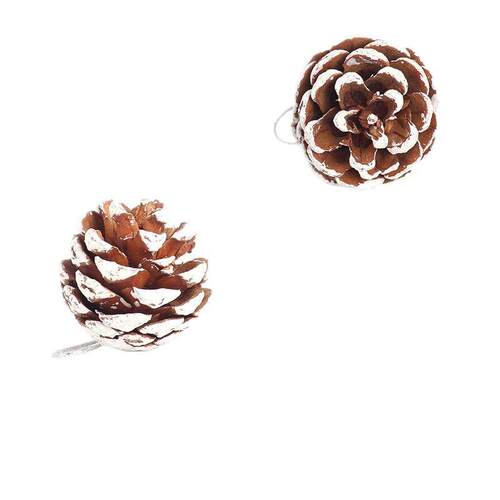 with white borders Christmas tree Pinecone decorations  松果