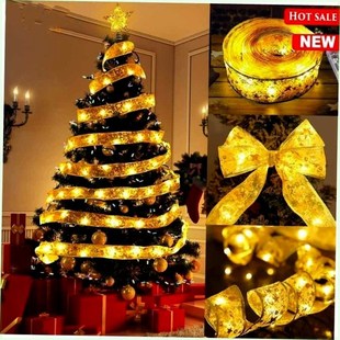 Christmas Ribbon Fairy Lights Christmas tree LED light strip